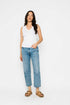 Joelle-Textured Vee Neck Tank